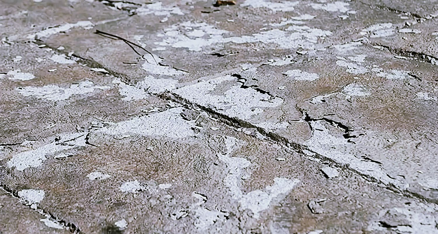 Рисисунок 6 — Промороженный участок бетона